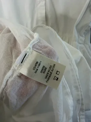 Anthropologie‎ Amadi Cordelia Tiered Midi Shirtdress White Poplin Womens Size M thumbnail 7