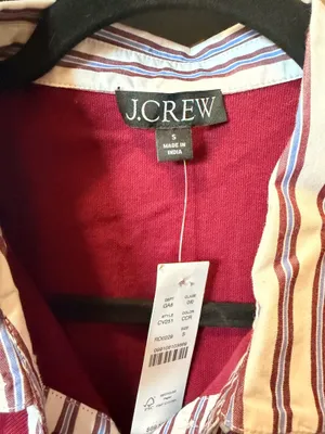 J.Crew Burgundy Polo Layered Tee  thumbnail 5