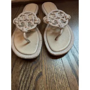 TORY BURCH Women's Miller Knotted Pave Sandal Sz 10 thumbnail 4