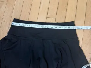 ATHLETA Ace Tennis Skort Skirt 13.5" Long Black Size Medium thumbnail 5