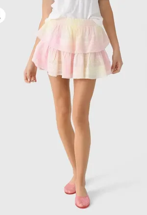 loveshackfancy ruffle heritage mini skirt‎ thumbnail 1
