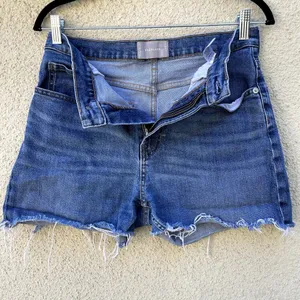 Everlane High Waist Straight Denim Jean Shorts Cutoffs 30 thumbnail 3