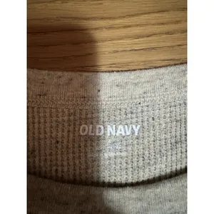 Old Navy Waffle Knit Thermal Tee Shirt Soft Washed Long Sleeve Women‎ Size Small thumbnail 3