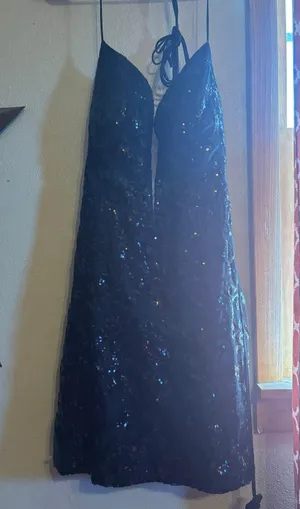 Black Sparkle Homecoming Dress thumbnail 1
