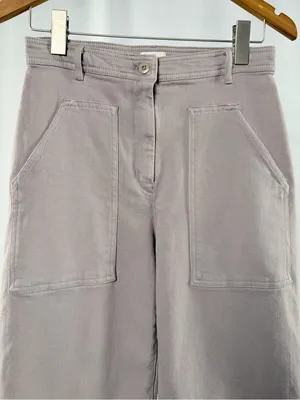 Aritzia Wilfred Free Modern Utility‎ Pants in Purple Slate Size 6 thumbnail 4