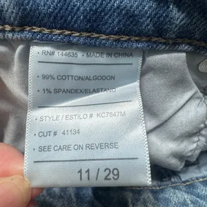 Kancan‎ High Rise Wide Leg Jeans Light Wash Frayed Hem KC7847M Womens 11/29 thumbnail 12