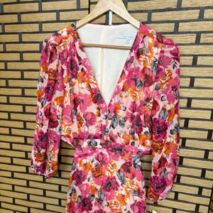 Julia Jordan Pink Floral Cutout Back Midi Dress Size 14‎ thumbnail 4