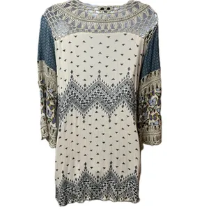 John‎ Mark Boho Crochet Butterfly Blouse Size Medium Top thumbnail 11