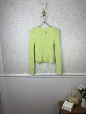 Daily Practice by Anthropologie Long-Sleeve Rib Cropped Jumper - Size - Medium thumbnail 3