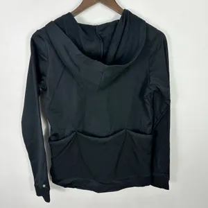 Fabletics Gigi Pullover Black Half‎ Zip Sweatshirt Mesh Pockets Athleisure XS thumbnail 2