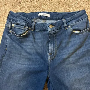 7 For All Mankind Boot Cut Jeans Cotton Denim Blue Size 32x32 thumbnail 2