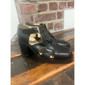 Steve Madden Leather Heeled Fisherman Sandals - Grunge Academia Retro 90s Y2K 6 thumbnail 3