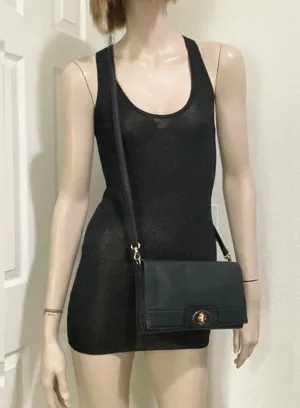 KATE SPADE Black Leather Hampton Road Juliana Turnlock Crossbody Bag thumbnail 3