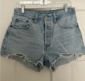 Levi’s 501 High-Rise Cut-Off Denim Shorts thumbnail 1