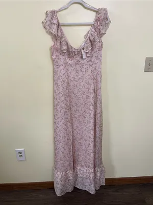 NEW Altar’d State Pink Floral Maxi Dress Size Small Available NWT thumbnail 6