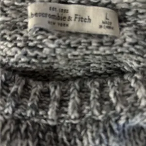 Abercrombie & Fitch Marled Gray Women's Sweater-large thumbnail 3