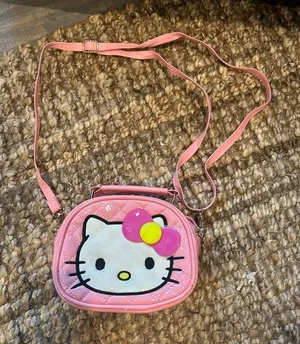 Vintage Hello Kitty Pink Patent Satchel Crossbody Bag thumbnail 1