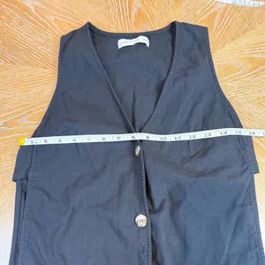 Petal & Pup Miller Sleeveless Tank Open Side Shirt Cotton Black‎ Size XS thumbnail 7