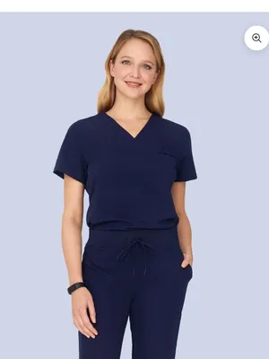 Wide-Leg Women's Pants in Navy - Comfortable Everyday Style thumbnail 6