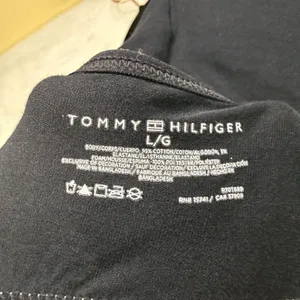 Tommy Hilfiger L Signature Logo Push-Up Bralette Black Wireless Sporty Bra Soft thumbnail 5