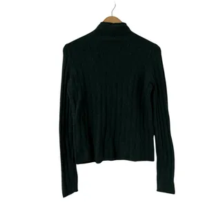 MADEWELL Cozy Evercrest Green Merino Wool Sweater Top thumbnail 6