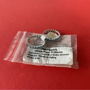 Bomb Party RBP5905 “Unspoken Dreams” Cubic Zirconia on Rhodium Size 7 Ring NWT thumbnail 6