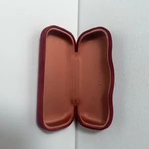 Gucci Red Velvet Large Clamshell Hard Sunglasses Eye Glasses Case thumbnail 14