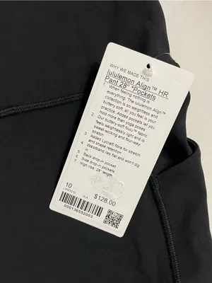 Lululemon athletica NWT Black High-Rise Align 28” Leggings with Pockets Size 10 thumbnail 8