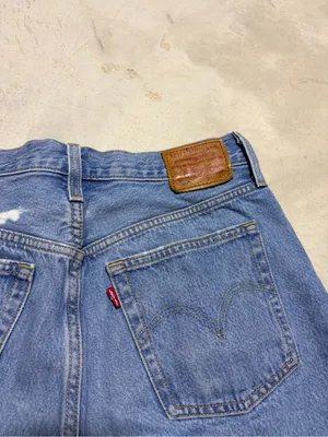 Levi’s premium denim 501 Classic Blue Denim Cutoff Shorts 29 thumbnail 6
