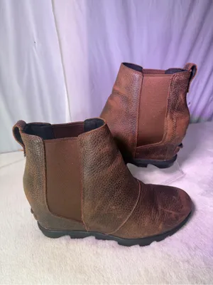 Sorel Women's Dark Brown Leather Chelsea Ankle Boot thumbnail 3