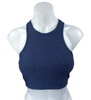 Outdoor Voices Blue Sleeveless Knit Racerback Cami Camisole Crop Tank Top Size S thumbnail 1