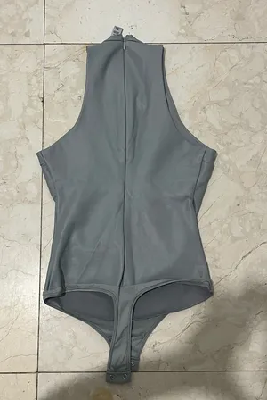 Skims Pleather Grey Bodysuit  thumbnail 5