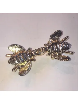 Vintage Gold Tone Bee Queen Bee Retro Boho Belt Buckle thumbnail 2