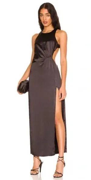 FOR LOVE & LEMONS Taliah Maxi Dress in Black Size Large thumbnail 12