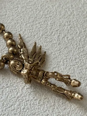 NWOT Marc Jacobs Gunmetal Angel Pendant Necklace in gold thumbnail 5