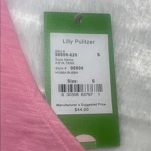 Lilly Pulitzer Pink Halter Tank Top size Small thumbnail 2