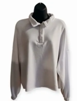 Secret Treasures Women's White Button-Front Pullover Shirt - Size M - INV462 A7 thumbnail 1
