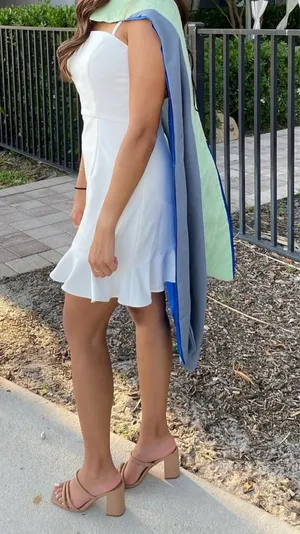 White Graduation Dress Nordstrom thumbnail 3