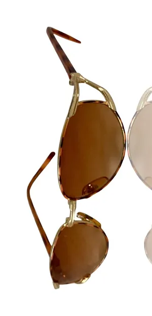 Tortoiseshell and Gold Frame Sunglasses Brown thumbnail 1