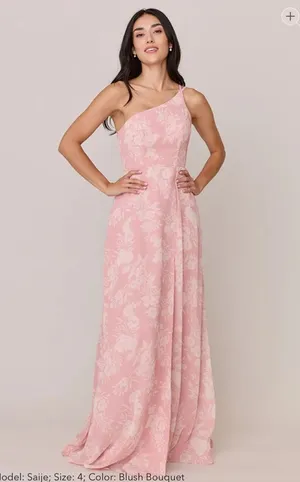 Revelry inez chiffon floral print dress thumbnail 1