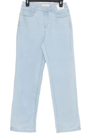 NWT Marc New York Jeans Wide Leg High Rise Y2K Embellished Bling Retro Blue 6 thumbnail 1