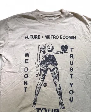 Future & Metro Boomin Concert Tee White Size M thumbnail 1