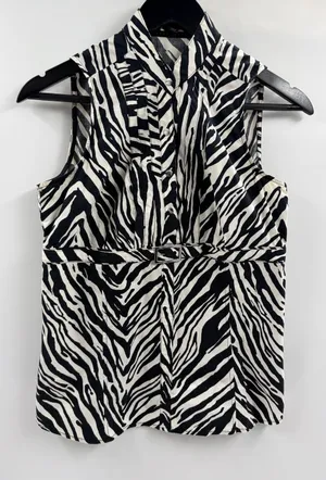 Express Y2K 2000s 00s club party cami tank zebra print going out top sz medium thumbnail 1
