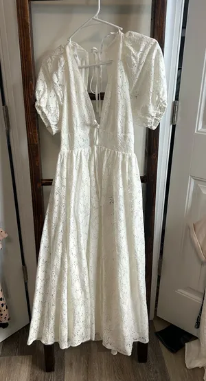 Lulus Midi Dress Lace thumbnail 1
