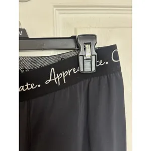 BuffBunny Cultivate Motivate Appreciate Black Leggings S Stretch Gym thumbnail 5