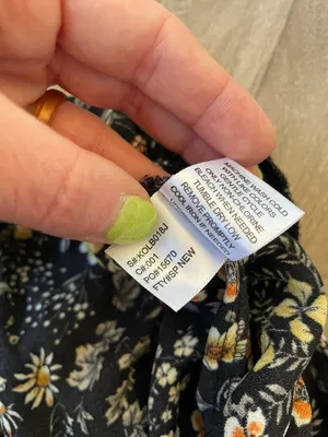 wide leg pants floral button detail boho women’s size XS thumbnail 11