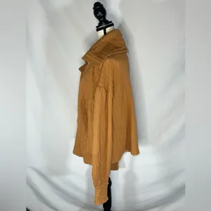 We The Free Now Drop Off Center Burnt Orange Copper Chunky Knit Sz Lg Oversized thumbnail 2