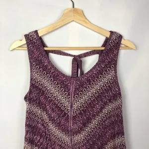 White House Black Market WHBM‎ Tie Back Purple Knit Sleeveless Sweater S thumbnail 5