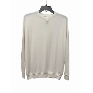 Alo Yoga Soho Pullover Women Size XS Ivory Longsleeve Crew Neck Sweater #T3-2 thumbnail 2
