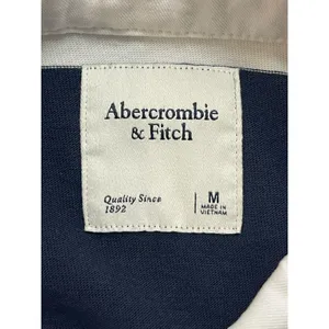 NEW Abercrombie & Fitch Blue Striped Collared Long Sleeve Polo Sweater Dress M thumbnail 5